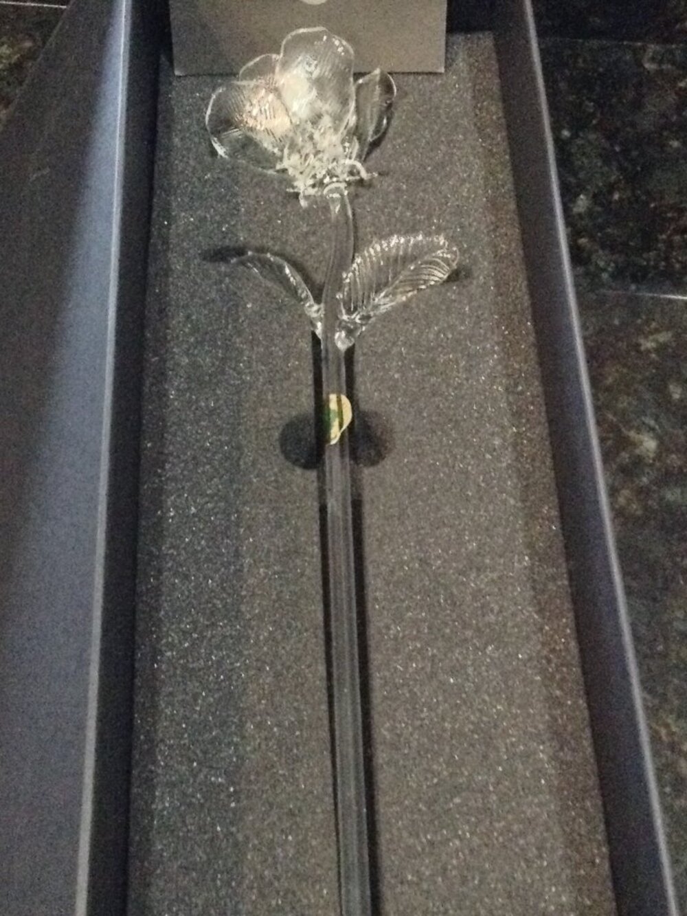 Waterford Crystal Rose Fleurology Clear Iconic Quiet Lux Valentine's day Signed